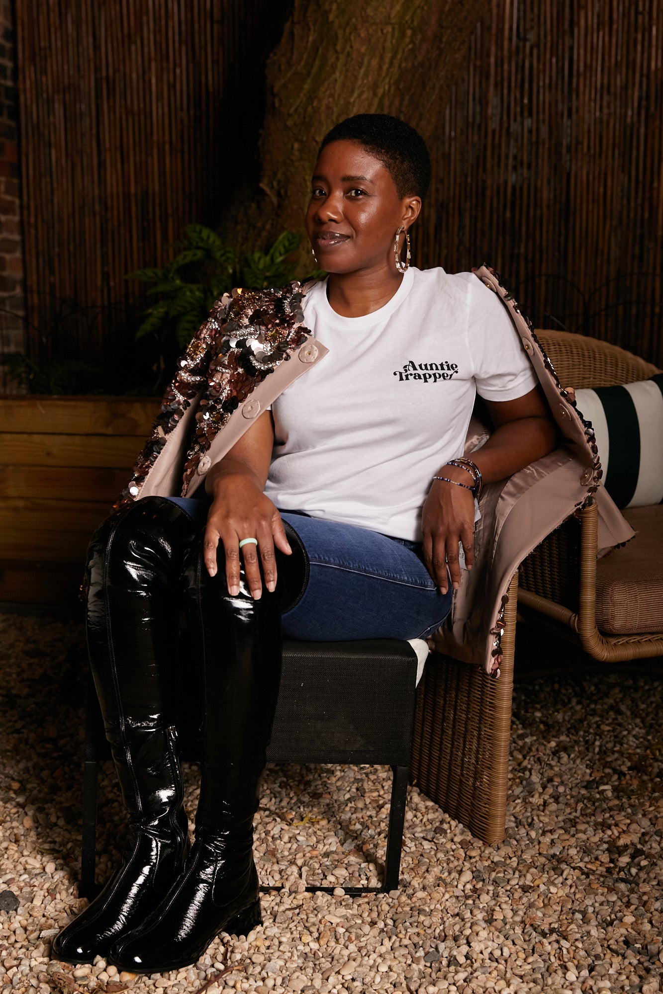 "The Staple" Auntie Trapper Tee